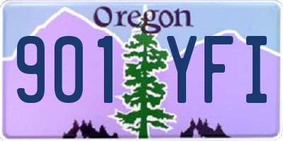 OR license plate 901YFI