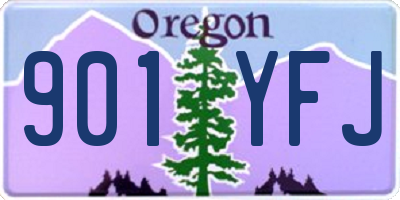 OR license plate 901YFJ