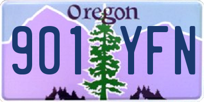OR license plate 901YFN