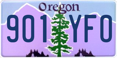 OR license plate 901YFO