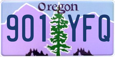 OR license plate 901YFQ