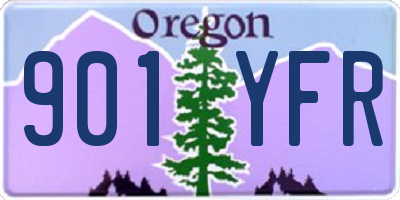 OR license plate 901YFR