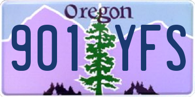 OR license plate 901YFS