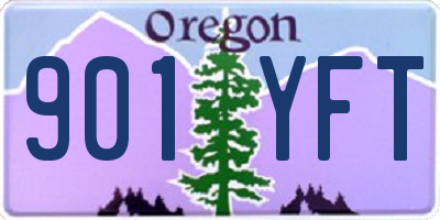 OR license plate 901YFT