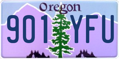 OR license plate 901YFU