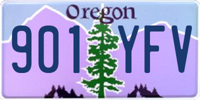OR license plate 901YFV