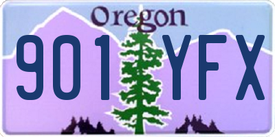 OR license plate 901YFX