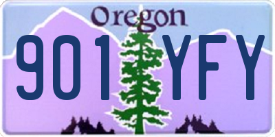 OR license plate 901YFY