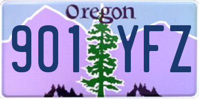 OR license plate 901YFZ