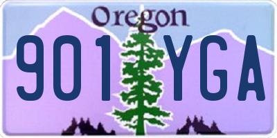 OR license plate 901YGA