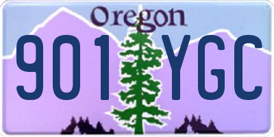 OR license plate 901YGC