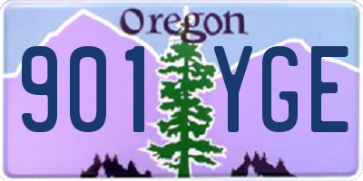 OR license plate 901YGE