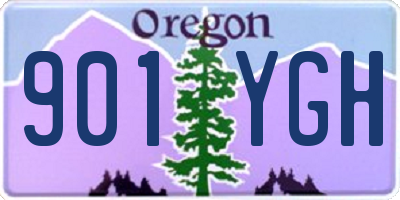 OR license plate 901YGH
