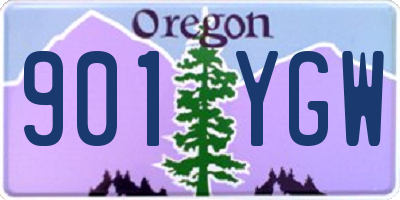 OR license plate 901YGW