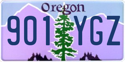OR license plate 901YGZ