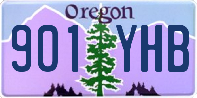 OR license plate 901YHB