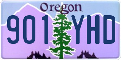 OR license plate 901YHD