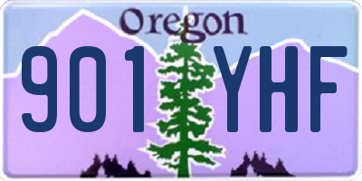 OR license plate 901YHF