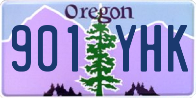OR license plate 901YHK