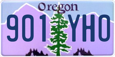 OR license plate 901YHO