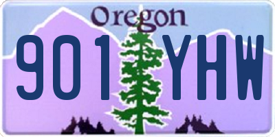 OR license plate 901YHW