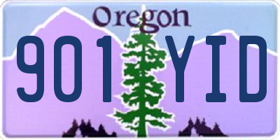 OR license plate 901YID