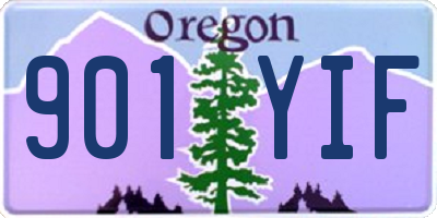 OR license plate 901YIF