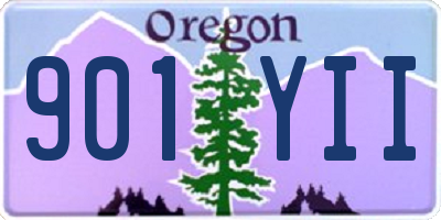 OR license plate 901YII