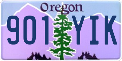 OR license plate 901YIK