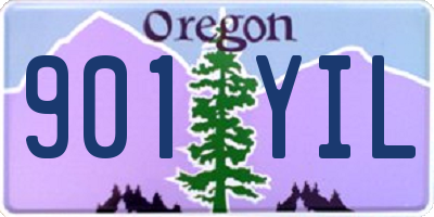 OR license plate 901YIL