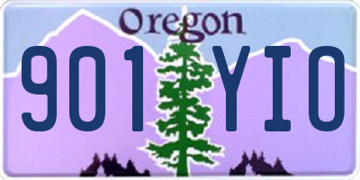 OR license plate 901YIO