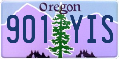 OR license plate 901YIS