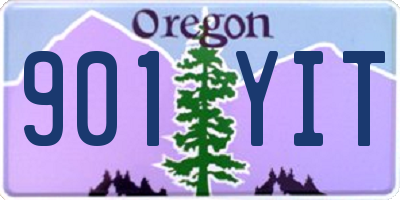 OR license plate 901YIT