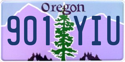 OR license plate 901YIU