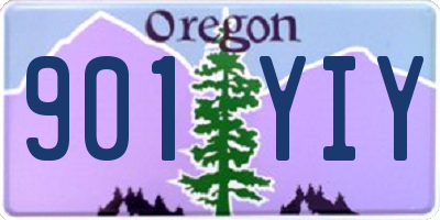 OR license plate 901YIY