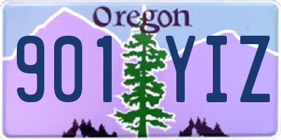 OR license plate 901YIZ