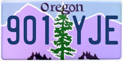OR license plate 901YJE