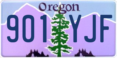 OR license plate 901YJF