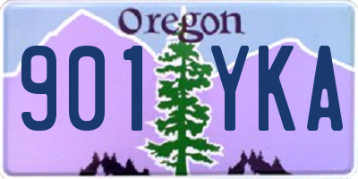 OR license plate 901YKA