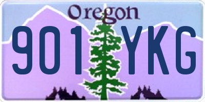 OR license plate 901YKG