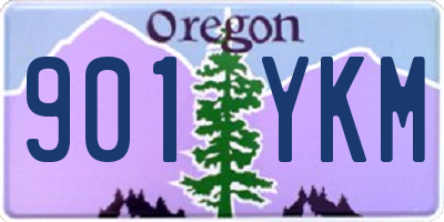 OR license plate 901YKM