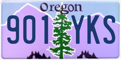 OR license plate 901YKS