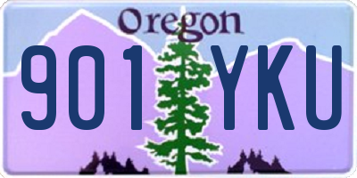 OR license plate 901YKU