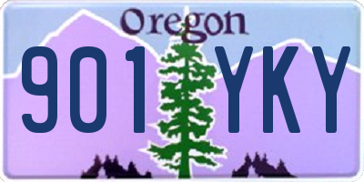 OR license plate 901YKY