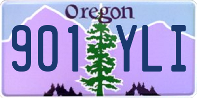 OR license plate 901YLI