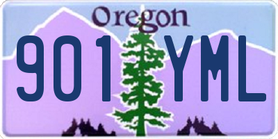 OR license plate 901YML