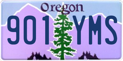OR license plate 901YMS