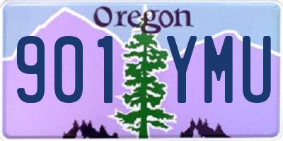 OR license plate 901YMU
