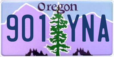 OR license plate 901YNA