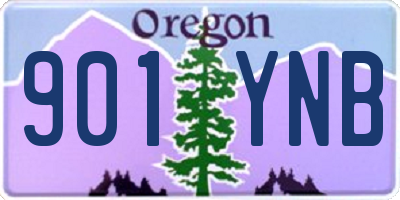 OR license plate 901YNB